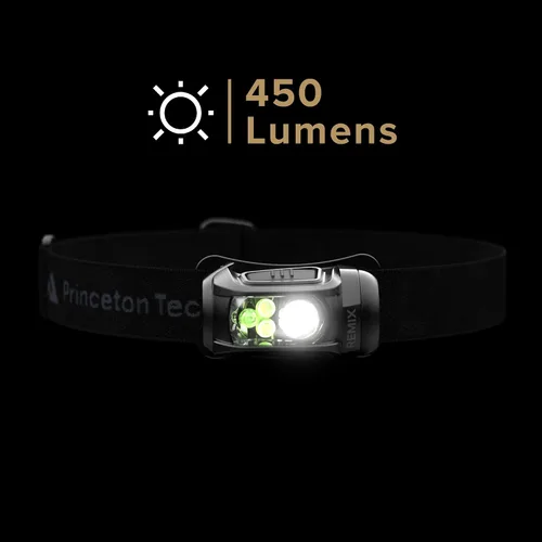 Vista 4 de Princeton Tec Remix Linterna Frontal LED (Negro, 300 Lúmenes Blanco y UV)