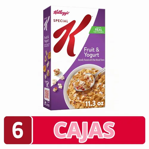 Vista 3 de Kellogg's Special K Cereal de desayuno de frutas y yogur, 4.24 libras, 6