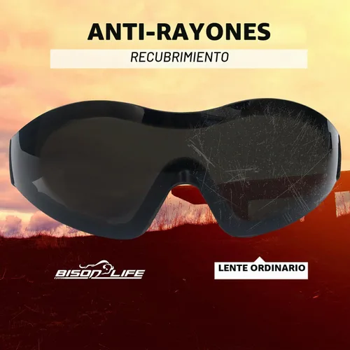 Vista 5 de BISON LIFE Gafas de seguridad Mirage con lente negra, ANSI Z87.1, paquete de 1