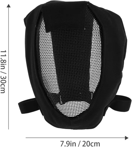 Vista 5 de Casco de esgrima Epee Fencing Face Guard + Ear Black