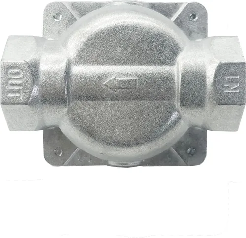 Vista 2 de Regulador de presión de gas natural con rosca FNPT de 3/4", presión de entrada de 1/2 PSIG y salida WC de 4 y 10 pulgadas para parrilla, regulador