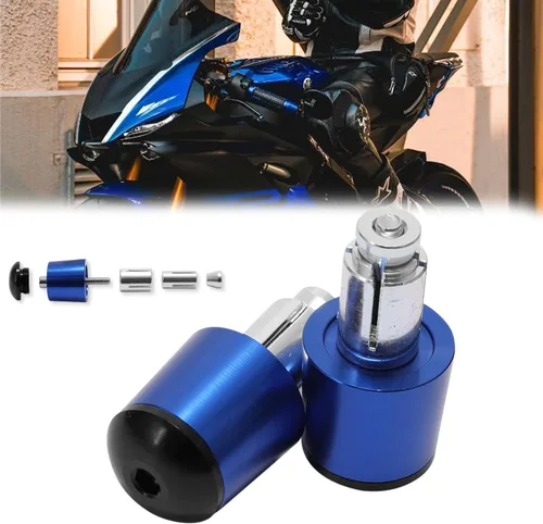 Vista 7 de JMTBNO Manijas universales de motocicleta de 7/8 pulgadas, 0.866 in, agarres de goma CNC compatibles con Honda Yamaha, Suzuki, Kawasaki, Dirt Bike