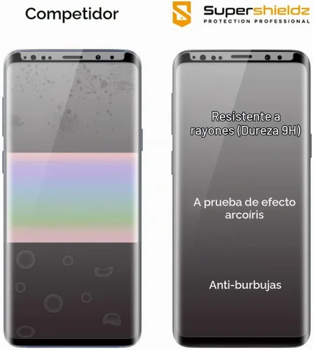 Vista 3 de Supershieldz Protector de pantalla de vidrio templado diseñado para Samsung (Galaxy S9 Plus) con bandeja de fácil instalación, antiarañazos, sin