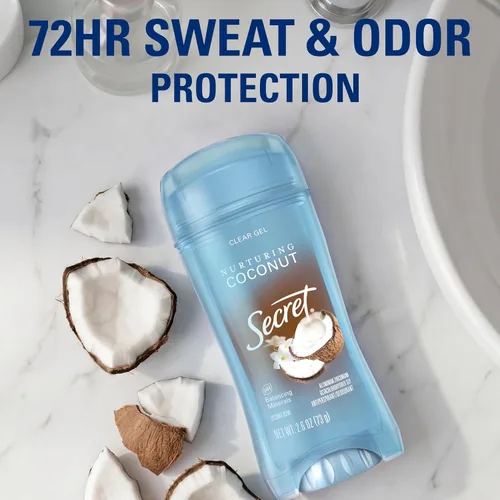 Vista 3 de Secret Fresh Desodorante antitranspirante para mujer, protección transpirable contra el sudor y el olor durante 72 horas, frescura instantánea