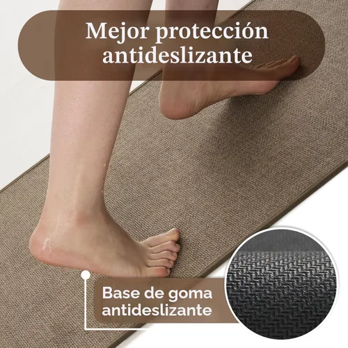 Vista 3 de MontVoo Alfombra de Baño - Alfombras de Baño Ultra Delgadas Antideslizantes para Alfombra de Baño de Secado Rápido, Respaldo de Goma Alfombras