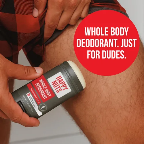 Vista 2 de Happy Nuts Desodorante de cuerpo entero para hombres, control de olores de cuerpo completo, ideal para hoyos, ingle y más, confianza durante todo