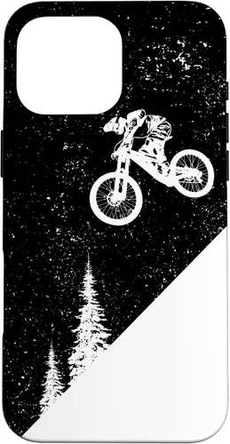 Vista 19 de Funda para bicicleta de montaña para iPhone 16, descenso, BTT, vintage, para ciclismo de montaña