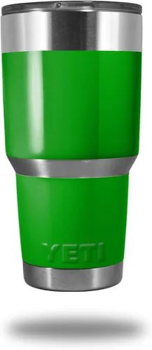 Vista 8 de Calcomanía de piel para vaso Yeti Rambler de 30 onzas, colección Sólidos, naranja quemado (vaso no incluido)