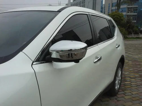 Vista 6 de Generic Cromo espejo retrovisor lateral cubierta ajuste para Nissan X-Trail Rogue 2014 2015 2016 2017