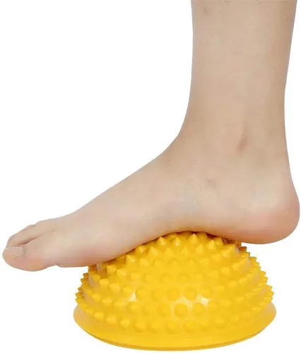 Vista 5 de ANGGREK Pelota de masaje de PVC semicircular para equilibrio y cúpula Bolas de yoga, ejercicio de fitness, gimnasio, masajeador corporal, cápsulas