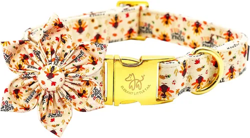 Vista 26 de Elegant little tail Collar de perro de San Patricio con flor, collares de perro con flores, trébol verde, regalo para mascotas, collares ajustables