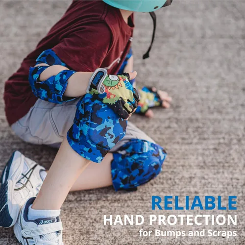Vista 2 de Guantes de bicicleta para niños equilibrados, bicicleta de montaña, ciclismo I, transpirables, sin dedos, guantes de ciclismo con cojines extra