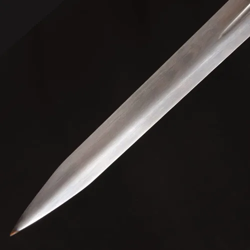 Vista 4 de Espada de acero plateado de Geralt de metal completo de 125cm/48.8 pulgadas, acero inoxidable, espada plateada de lobo blanco Aerondight hecha a