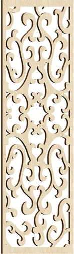 Vista 20 de 9 3/8 pulgadas de ancho x 24 3/8 pulgadas de alto x 1/4 de alto Smithfield paneles de pared de madera con calado, abedul