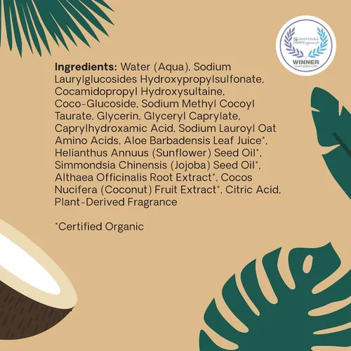 Vista 5 de Hello Bello Champú y gel de baño para niños, fórmula hipoalergénica suave, vegano y libre de crueldad, aroma cremoso de coco, 10 onzas líquidas