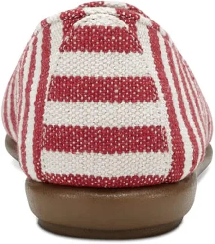 Vista 8 de Aerosoles Mocasines planos de moda para mujer, Rojo con rayas