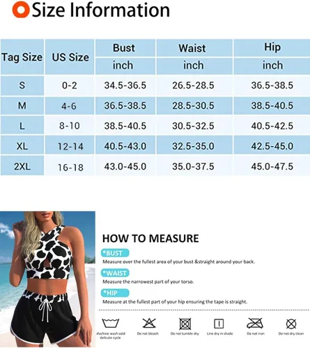 Vista 6 de HaiiMeid Traje de baño deportivo de cintura alta para mujer, traje de baño deportivo con push up de dos piezas, pantalones cortos para niño