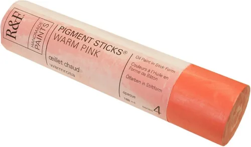 Vista 171 de R&F Handmade Paints - Pigmento profesional al óleo en barra, naranja lizarina, 6.4 fl oz