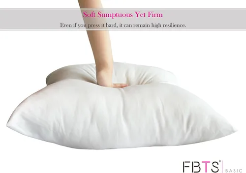 Vista 5 de FBTS Basic Juego de 2 rellenos de almohada rectangulares de 20 x 12 pulgadas, formas de almohada alternativas para almohadas decorativas