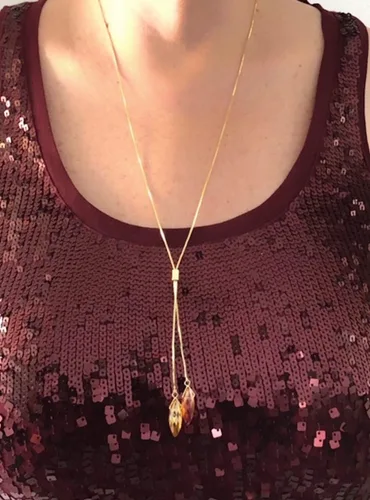 Vista 5 de Lariat Necklaces for Women 32 Inches Adjustable Chain
