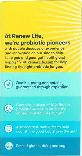 Vista 6 de Renew Life Ultimate Flora - Probiótico Ultimate Care para adultos, 200 mil millones, 7 paquetes (el paquete puede variar)