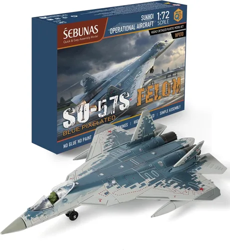Vista 8 de SEBUNAS 1:72 Escala SU-25 Frogfoot Kit de modelo de montaje rápido de 05.SU-25