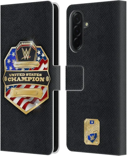 Vista 219 de Head Case Designs Officially Licensed WWE Cruiserweight Champion Title Belts Leather Wallet Case Compatible with Samsung Galaxy A07 4G Campeón