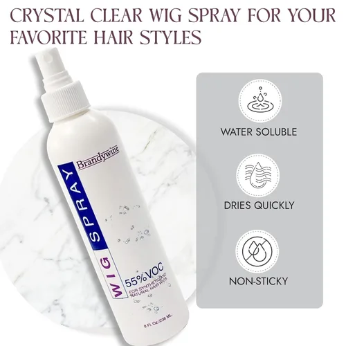 Vista 4 de Brandywine Spray de peluca sin aerosol para pelucas de cabello sintético y natural (paquete de 1)
