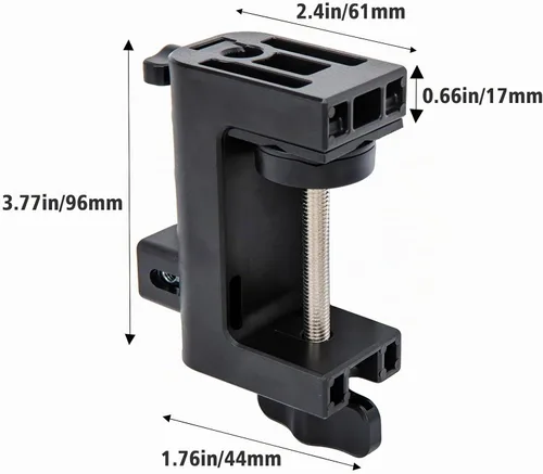 Vista 6 de Abrazadera de escritorio de metal para micrófono Suspensión Boom Scissor brazo soporte soporte con tornillo ajustable por SUNMON