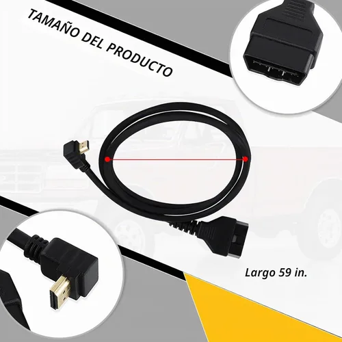 Vista 4 de XTPTFABS para cable SCT X4, cable OBD2 compatible con Xcalibrator X4 modelo sintonizador escáner, funciona perfectamente en vehículos Ford
