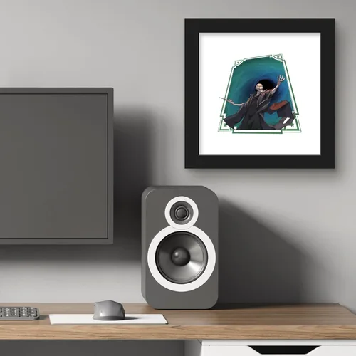 Vista 5 de Trends International Gallery Pops Harry Potter Magic Awakened - Arte gráfico de pared Voldemort, versión enmarcada negra, 12 x 12 pulgadas Versión