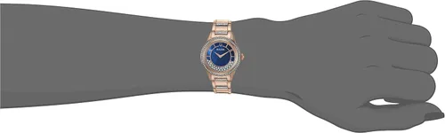 Vista 6 de Bulova Reloj de vestir de dos tonos con movimiento de cuarzo para mujer (Modelo 98L247), Azul, 98L247