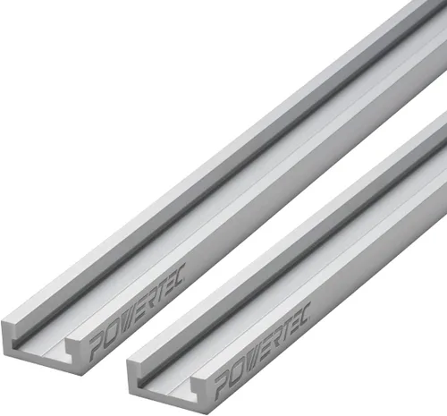 Vista 11 de POWERTEC 71403 Trineo de corte transversal para sierra de mesa, plantilla para carpintería y kit de herrajes para cortes precisos