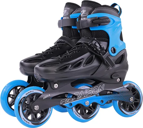 Vista 9 de PAPAISON Patines en línea ajustables para adultos para hombres y mujeres con 3 ruedas de 100 mm, patines de exterior para fitness, velocidad