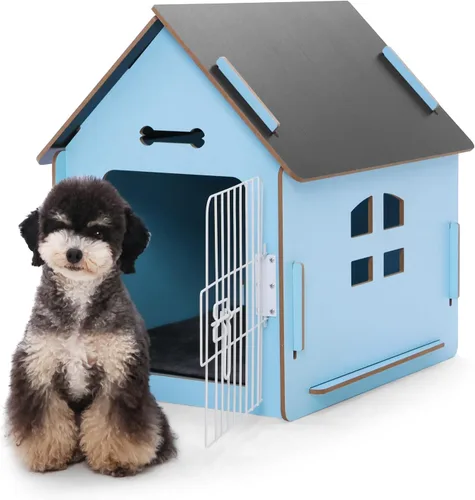 Vista 16 de RYpetmia - Casa de interior para perros y gatos pequeños, casa de madera para mascotas