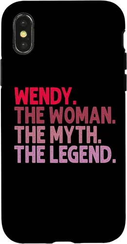 Vista 4 de Funda de cumpleaños personalizada para iPhone 15 Wendy The Woman The Myth The Legend