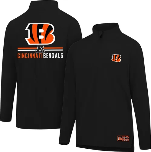 Vista 21 de Ultra Game Men's NFL Official Super Soft Quarter Zip Long Sleeve T-Shirt