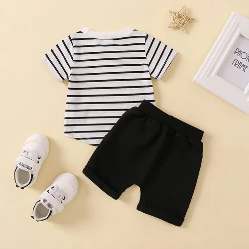 Vista 3 de Aimaopao Ropa de verano para bebés y niños pequeños, camiseta de manga corta