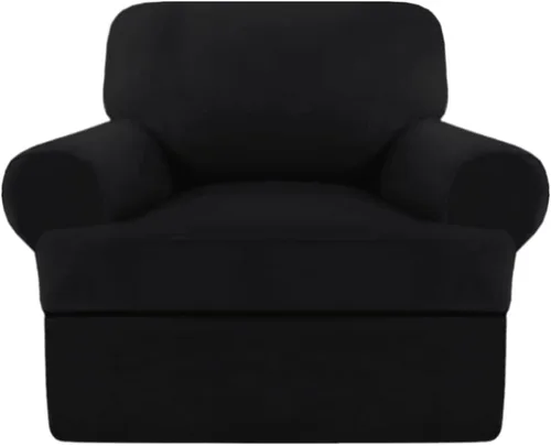 Vista 13 de NA Funda de terciopelo para sofá con cojín en T, 4 piezas, fundas de sofá suaves para sofá, fundas protectoras de muebles con 3 asientos Marfil