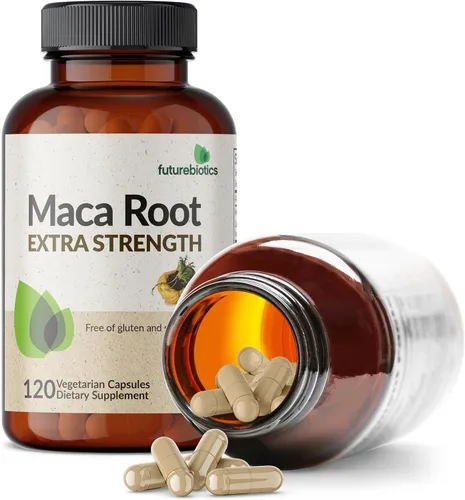 Vista 6 de Futurebiotics La raíz de maca extra fuerte apoya la energía, la resistencia y la salud reproductiva, sin OMG, 120 cápsulas vegetarianas