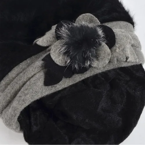 Vista 57 de VECRY - Gorro 100% de lana para mujer, boina de fieltro tipo campana, gorro de vestir para invierno