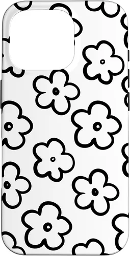 Vista 19 de Funda para iPhone 11 Pro Max con diseño de flores silvestres en blanco y negro