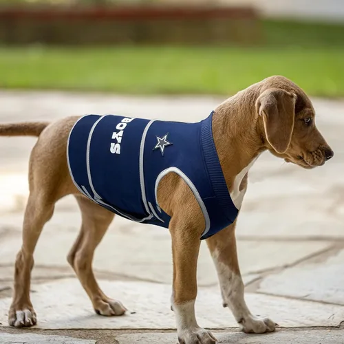 Vista 5 de NFL Dallas Cowboys - Camisa para perro, chaleco calmante de solución calmante y calmante para perros y gatos con miedos, fuegos artificiales, ruidos