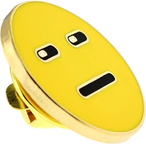 Vista 2 de PinMart Smiling Face Enamel Lapel Pin