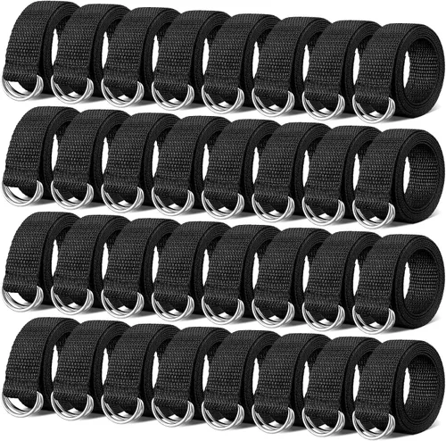 Vista 10 de Seematn Web - Cinturón de fútbol de 52 pulgadas, cinturón de fútbol con anillo en D para hombres, mujeres, jóvenes, niños y niñas