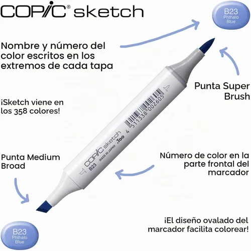 Vista 4 de Copic Sketch - Juego de rotuladores Básico