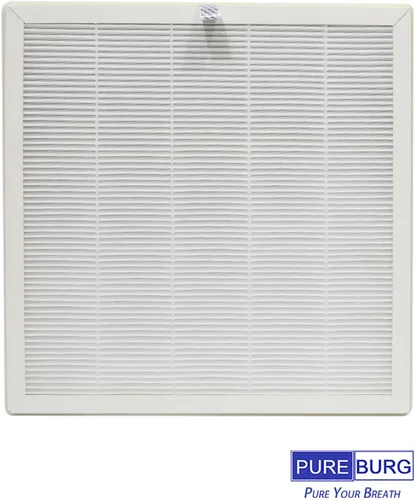 Vista 2 de PUREBURG Filtro HEPA de repuesto compatible con purificador de aire LAMPICK Cleaner-A6, paquete de 2 unidades H13 de carbón activado por filtración