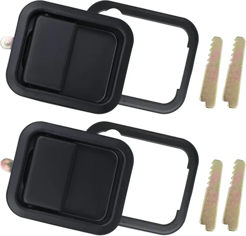Vista 2 de APPERFiT Manijas de Puerta Exterior e Interior con Retenedores Compatibles con Jeep Wrangler YJ TJ 1991-2002 con Puertas Completas Reemplaza
