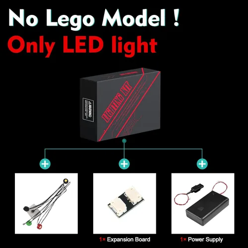 Vista 4 de VONADO Kit de luz LED compatible con Lego 21189 Skeleton Dungeon, luces decorativas de bricolaje para bloques de construcción Lego