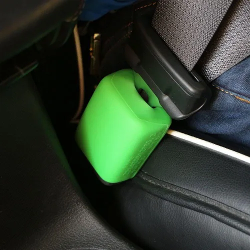 Vista 2 de gofidin 2 unids cinturón de seguridad hebilla Booster Prevención coche seguro cinturón de seguridad hebilla preverse cubierta caso